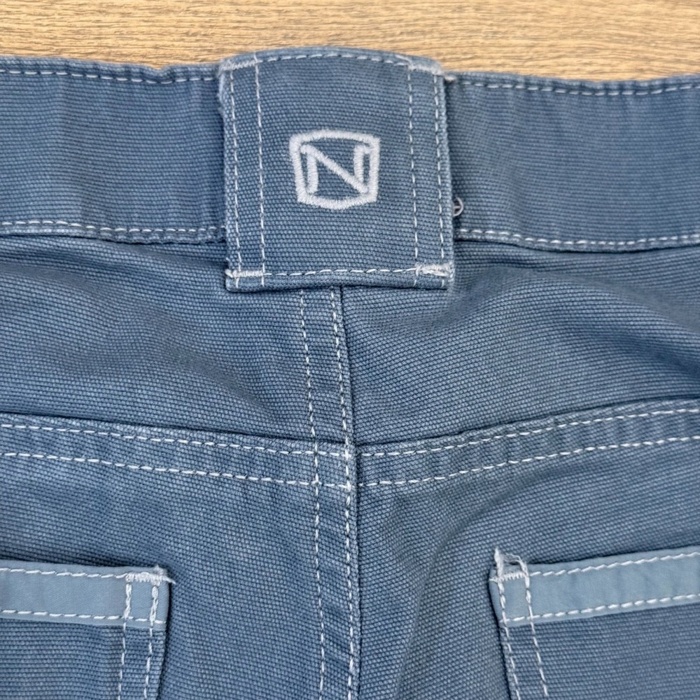 Noble Outfitters Womens Blue Canvas Utility Work Shorts Size 8 Cargo Pocket - Picture 4 of 7